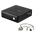Miniatyrbillede 1 af 5: M03 HTPC ITX Kabinet+84W 12V Strømforsyningskort HTPC Chassis USB2.0 ITX Kabinet Industrielt Kontrol Chassis