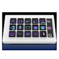 Miniatyrbilde 3 av 5: For StreamDeck Visuelt Tastatur LCD-knapp 15 Taster Live Innholdsskapingskontroller Tilpasset Knapp for Windows/IOS (Hvit)