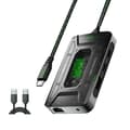 Miniatyrbilde 1 av 5: Audio Adapter Type C Dockingstasjon Universal Hodetelefonkonverter USB-konverter Nettbrettdata Støtte Hurtiglading DS7 Pro