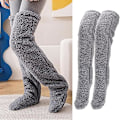 Miniatyrbild 5 av 7: SnugglePaws Socktofflor, damtofflor, söta varma strumpor benvärmare knästrumpor varma tofflor strumpor Light Gray
