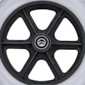 Pikkukuva 3 / 5: Pyörätuolin etupyörä 10 tuumaa Kävelytelineen pyörä Vapaa rengas Lisävaruste 12mm 10x2 6001