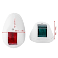 Miniatyrbilde 4 av 4: DC12V-24V 3W LED Navigasjonslys Signallampe IP66 Vanntett for Marine Båt Yacht Hvit