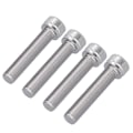 Miniatyrbillede 4 af 5: 4 stk. sekskantbolt med top A2 rustfrit stål 1,25 mm fin stigning fastgørelseshardware M10x50