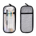 Miniatyrbillede 1 af 3: Net Mesh Penalhus Blyant Etui Makeup Farvepose Kosmetiktaske Multifunktionel Til Skole Teenagere Piger Transparent Penalhus Papirtaske til Voksne