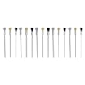 Miniatyrbilde 1 av 5: 15 stk./sett stålbørster i nylon og messing for polering av trådbørster for fjerning av grader og støv, 100 mm