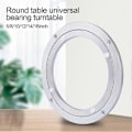 Miniatyrbillede 2 af 5: Naievear Rund Form Aluminium Legering Glat Drejeskive Drejeplade Til Roterende Bord 10 inch