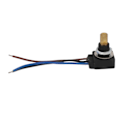 Miniatyrbillede 2 af 5: Rotationspotentiometer med tilslutningsledning 10K Ohm Lineær Justerbar Modstand 3-benet Potentiometer ABS Kobber IP65