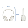 Pikkukuva 5 / 5: Langattomat Over-ear -vastamelukuulokkeet, Bluetooth-yhteensopivat 5.3 -kuulokkeet mikrofonilla, jopa 20 tunnin akunkesto, peli-, juoksu- ja urheilukuulokkeet