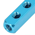Miniatyrbild 3 av 5: Pneumatisk Grenrörsblock Splitter Aluminium Grenrör Luftfördelningsblock för Automationsutrustning AL-3