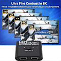 Miniatyrbilde 5 av 5: 8K 60Hz -Kompatibel Switch Splitter Bi-Direction 1X2/2X1 -Kompatibel Switch 2 In1 Ut for TV Boks Switch