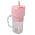 Miniatyrbilde 5 av 5: Mini Juicekopp Bærbar Oppladbar Blender Juicer Multifunksjonell Stor Kapasitet Blenderkopp for Studenter Husholdning Rosa