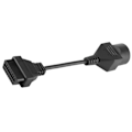 Miniatyrbillede 2 af 5: 17 Pin til 16 Pin OBD2 Adapter Connector Diagnostisk Scanner Kabel til Mazda
