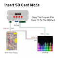 Miniatyrbillede 3 af 5: K1000C SD Kort Controller RGB Controller WS2801 WS2811 WS2812B LPD6803 LED 2048 Pixels Program Controller DC5-24V