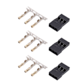 Miniatyrbilde 4 av 5: 100 stk. 11.010 Hann JR Plugg DIY JR Pin Kit Gullbelegg JR Kontakt for Elektronisk Utstyr