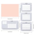 Miniatyrbild 5 av 5: 4 st Kuvertmallar Kuvertadressguide Stenciler Lättviktig Bärbar DIY Kalligrafi Linjal Linjeguide Stencilmallar Set