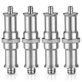 Miniatyrbillede 1 af 5: 4 stk. 1/4 tomme til 3/8 tomme han gevind adapter dobbelt-endet tap stud han adapter kamera skrue fotografi håndværktøj