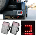 Miniatyrbilde 5 av 5: 2 stk 12V Bakre Tåkelys 6500K Høy Lysstyrke IP67 Vanntett Passer for Jeep Wrangler JK 2007-2017