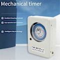Miniatyrbilde 3 av 5: TB-38B Mikrodatamaskin Skinne-Type Husholdning 220V Tidsstyrt Bryter Tidsur Mekanisk Timer