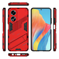 Miniatyrbild 5 av 5: Skal för Oppo A58 4g PC+TPU Stötsäkert Stativ Mobilskal Red