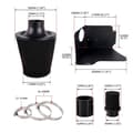 Miniatyrbillede 2 af 5: Bil Universal 76mm Luftfilter Svampe Style Filter Bil Modificerede Dele 76mm Filter