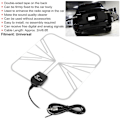 Miniatyrbillede 3 af 4: Auto HD Digital Antenne Analog Signal Modtager Mobil Antenne Klar Lydkvalitet UniversalFM