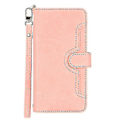 Pikkukuva 2 / 4: Xiaomi Poco X3 Nfc / Poco X3 Pro Litsi-kuvioinen vetoketjullinen nahkainen puhelinkotelo Pink