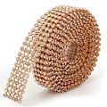 Pikkukuva 2 / 3: 3mm Kristallitimantti Ketju Koristenauha Applikointi DIY Ompelu Askartelu Vaatteet Mekko Koristelu (#4)