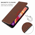 Miniatyrbilde 4 av 5: Magnetisk Lærveske For TCL 501 Brown
