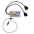 Miniatyrbild 1 av 5: OBDII Breakout Box OBD2 Protokolldetektor med Diagnostikkabel Universal för Bil OBD Linjesignalöverföring