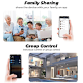 Miniatyrbilde 2 av 5: RF433 WiFi Smart Bryter Tuya 16A Lysbryter MiniHome Bryterrelé med Strømovervåking Smart Life APP Stemmestyring for Alexa, A