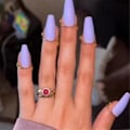 Miniatyrbild 2 av 5: 10-delars set tunna nagelringar för damer, dagligt skydd för fingertoppar, ring smycken gåva till flickvän silver