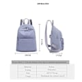 Miniatyrbild 5 av 5: Design Skolväska För Tonårsflickor 2021 Kvinnor Ryggsäck Resa Casual Axelväskor Kvinnlig Nylon Ryggsäck Svart Handväska Blue backpack