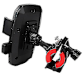 Miniatyrbilde 3 av 5: 1 stk Mobilholder for sykkel, moped og 360 graders motorsykkelblå