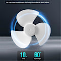 Miniatyrbillede 3 af 5: USB Ventilator DC5V Loftventilator 360 Graders Justering Lav Støj Elektrisk Ventilator Indendørs Køleventilator til Notebook