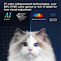 Miniatyrbild 2 av 5: S30MAX Android Wifi 4K Smart Projektor med WiFi Bluetooth Pocket 4K 9500L Android 10.0 Projektor med EU-kontakt Vit