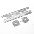 Pikkukuva 4 / 5: CNC Metallinen Etusäleikkösarja 1:10 Mittakaava Trx4 Bronco Ajoneuvotarvike Hopea silver