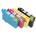 Miniatyrbilde 2 av 5: 4 stk. blekkpatroner Svart Cyan Magenta Gul Jevnt Nøyaktig Klar Anti-Falming Blekkpatron for Stylus T1351 T1332 T1333 T1334
