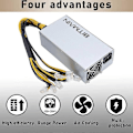 Pikkukuva 5 / 5: APW7 1800W Virtalähde Louhintaan PSU Bitmain Antminer S9/L3+/A6/A7/R4/S7/E9 -laitteille 10X PCI-E 6Pin C -liittimellä