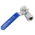 Miniatyrbilde 1 av 5: Rustfritt Stål 304 Sanitær Kuleventil Innvendig Gjenget Rett Type (1/4\" BSP)