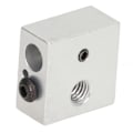 Miniatyrbillede 3 af 5: 5 Sæt 3D Printer Hotend Dele MK7 MK8 Aluminium Varmeblok 100K Termistor med 1m Ledningspatronvarmer 24V 40W
