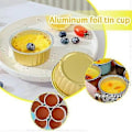 Miniatyrbild 2 av 5: 10 st Kakform Kopp Aluminiumfolieform golden