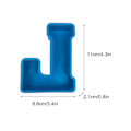 Miniatyrbillede 3 af 3: Alphabet Kagebageform Engelsk Bogstav Silikoneform 3d Alfabet Bogstav L