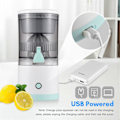 Miniatyrbillede 4 af 5: Elektrisk Appelsinjuicer Håndfri Bærbar Citrus Juicer til Appelsin Citron Æble Tomat Drue USB Drevet Aftagelig & Vaskbar