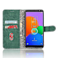 Miniatyrbillede 2 af 5: Til Tcl 403 Mobiltelefon Etui Stativ Tegnebog Stødsikker Tpu+pu Læder Telefon Cover Green