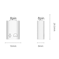 Miniatyrbild 5 av 5: 2-i-1 USB-minne Laddningsdataadapter 5 Gbps Hög Hastighet Stabil Överföring 8-Pin till USB 3.0 Adapter