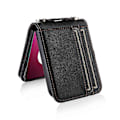 Miniatyrbillede 5 af 5: Til Motorola Razr 40 Ultra 5G Hård PC + PU Læder Cover Design i ét stykke Kort Slots Telefon Cover med Lanyard s202412121171 Black