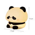 Miniatyrbillede 5 af 5: Tegneserie Panda Form Varmt Blødt Lys Tre Gear Lysstyrke Justering Vandtæt Stødsikker Atmosfære Lys Børneværelse Sengelampe