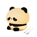 Miniatyrbillede 1 af 5: Tegneserie Panda Form Varmt Blødt Lys Tre Gear Lysstyrke Justering Vandtæt Stødsikker Atmosfære Lys Børneværelse Sengelampe
