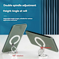 Miniatyrbillede 4 af 5: Magnetisk mobilholder 180 graders rotation ultratyndt metalgreb for forbedret enhåndsbetjening