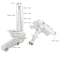Miniatyrbillede 5 af 5: 1 Par 14mm Styrestiver Knuckle Spindel Stål Legering Høj Styrke Styrespindel til 150CC til 250CC Go Kart Quad Bike ATV UTV